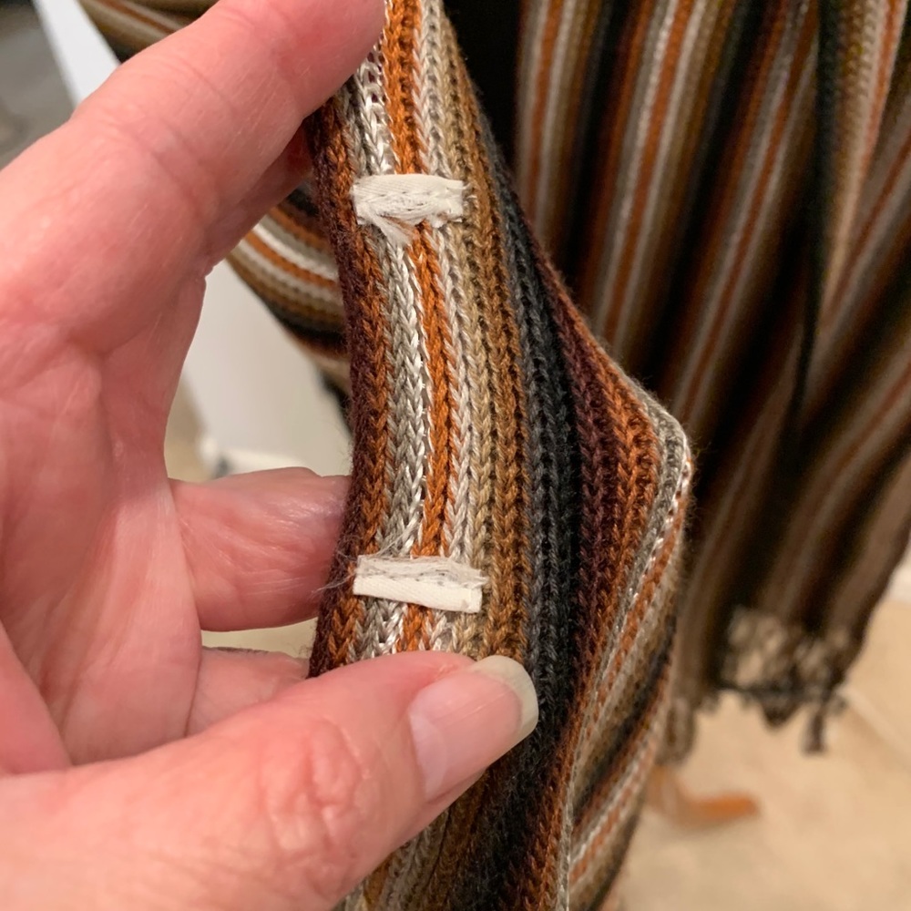 Scarf brown, tan and cream - Picture 5 of 5